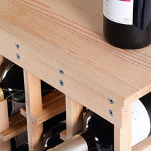 GIANTEX - Portabottiglie Vino per 44 Bottiglie Cantinetta Porta Vino Scaffale in Pino Massiccio per Casa Bar Ristorante 46,4 x 27,6 x 113 cm