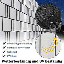 MRZJ Recinzione da giardino in PVC, con 20 clip di fissaggio per recinzioni, balconi, terrazze, 35 m x 19 cm, colore: grigio