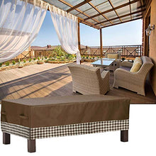 Set di mobili da giardino per esterni 122X71X33cm, Coprisedili per mobili da giardino, Copritavolo rettangolare per patio, Tessuto resistente all'acqua, Antipolvere per pioggia e neve, per set di