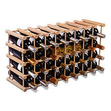 DREAMADE Cantinetta Portabottiglie in Legno Scaffale Porta Vino per 40 Bottiglie per Casa Bar Ristorante 102,5 x 24x 33cm