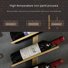 HUIJ Portabottiglie Vino Famiglia Scaffale Portabottiglie sospeso in Ferro battuto Robusto,Naturale,Ecologico e Resistente alla corrosione Adatto a casa/Bar,ECC.（Nero,Bronzo,Oro）