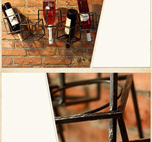 SCRT Vino Hanging cremagliera in Ferro appesa Vino Vino Rack cremagliera del Vino pensile della Cucina Arte mensola a Muro in Ferro battuto Vino Rack Mount Vino Rack