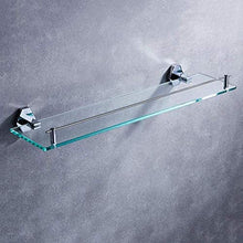HYJMJJ Great Coat Ganci, Vetro Bagno Scaffale, Anteriore Mensola in Full Rame Specchio, Rack for 1 a Livello di Cosmetici da Bagno Tieni la Grande Vita.