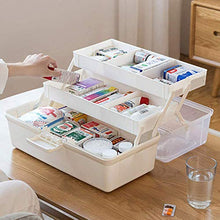 Medicina Armadio, Armadietto dei Medicinali con Serratura Medizinbox Stoccaggio Scatola di Farmaci per La Casa E Vacanze Bianco,Bianca
