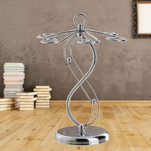 AleXanDer1 Porta calici Acciaio Inossidabile Wine Glass Gancio, Elegante Cremagliera di Vetro di Asciugatura/Bicchieri di Vino Cremagliera/Calici Holder Storage con 6 Ganci (Color : Sliver)