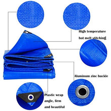MTYLX Outdoor Multifunzionale Incatramata, Outdoor Sun Rainproof Panno, Blu Di Spessore Impermeabile Esterna Protezione Solare,4Mx5M,4Mx5M