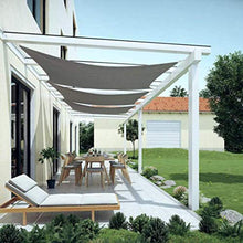 BJH Tenda Rettangolare in Tela Impermeabile per terrazze a Vela, con Corda 95% UV-Adatto per Prato da Giardino per terrazze
