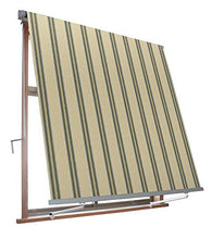 VERDELOOK Tenda da Sole Milos a Caduta avvolgibile con Braccetti 80 cm per ancoraggio, larghezza 1 m e altezza 2,5 m, beige e verde