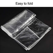 BAIYINNG Telo Piscina, Bordatura Tridimensionale Asola Zincata Isolare L'infrarosso Lontano Tenere Caldo Impermeabile Antipioggia Trasparente PVC Panno Antipioggia, 22 Dimensioni