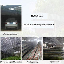 AOHMG Frangisole Frangivista, Il 95% Telone Ombreggiante Heavy Duty Bordo Nastrate Rete Ombreggiante/Ombra, per Il Giardino delle Piante Fiore,Black_7x8m/21x24ft