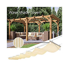 GDMING Retrattile Ombra A Vela Scorrere su Filo Crittografia Protezione Solare Tessuto per Giardino Terrazza Prato Sostituzione Copertina per Telaio Pergolato 40 Dimensioni Poliestere