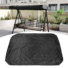 Omabeta Tettoia per Altalena Copertura per Altalena Durevole 75,2 x 47,2 Pollici Copertura per tettuccio per Altalena Accessorio per Balcone Esterno(Black)