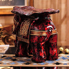 SWNN Decorazioni per la casa Fortunato Resina Come Grande Sgabello Sgabello Huanxie Tecnologia Creativa Thailandia Sud-Est asiatico Stile Casa Imitazione Mogano Ornamenti 53 * 32 * 40 cm