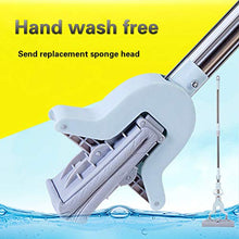 SSAYY Spray Mop Ugello in Microfibra Spugna per Pavimenti Mop Colla per Cotone Torsione Il Mop per Acqua Spray Ruotato Piatto Auto-Spremitura Senza Lavaggio A Mano