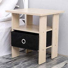 Comodino in legno, comodino, comodino, comodino, comodino con cassetto in tessuto non tessuto, libreria per soggiorno, camera da letto, soggiorno, comodino, ufficio o salotto