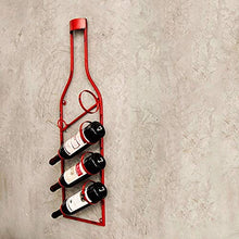 Wine Rack Wine Rack Bottle Holder della cucina della casa decorazione della barra dell'organizzatore Hanging bottiglia di immagazzinaggio mensola fissata al muro di metallo Holder Semplicità Vino
