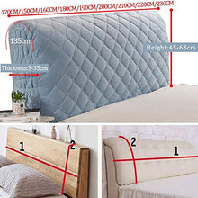 Coperchio della Testata Letto in Velluto di Cristallo di Alta qualità Copertura per Testiera Trapuntato in Cotone per in Legno/Pelle/Tessuto Testata Letto Protector Decorativo,Purple-230cm