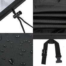 Xiliy Impermeabile Telo Copertura per Giardino Mobili Tabella 210D Poliestere Oxford Nero 135 x 135 x 75 cm