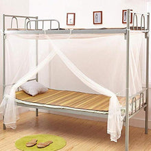 UYG zanzariera a rete quadrata per letto singolo, copertura per dormitorio, bianco, 190x90x150cm