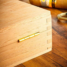 Minmin Cigar Box in pura Legno di Cedro alcoholized idratante Box for il sigaro Cabinet, 255x200x60mm accessori del sigaro (Size : 255x200x60mm)