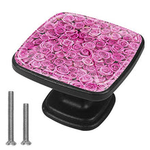 rosa 4 PCS Pomelli per Porta, Pomolo per Mobile, Pomelli per Mobili con Viti, Maniglia per Armadietto, Pomelli per Porta, Pomelli per Cassetti per Porta, Armadio, Cassetto e Credenza