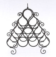 DanDiBo Scaffale Vino JC130060 in Metallo per 10 Bottiglie Porta Bottiglie 52cm Scaffale Bottiglie