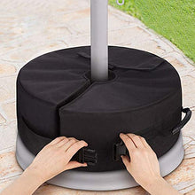 Base per Ombrellone da Giardino,18" Staccabile Ombrellone da Giardino Rotondo Sacchetto di Sabbia Base Ombrello Base Portaombrelli Portatile Esterna Pesante con Apertura Grande e 2 Impugnature,85 LBS