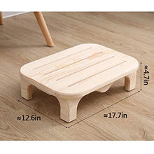 LZL Sgabello WC Sgabello Piede in Legno massello Sgabello Basso Bagno Bagno Water Antiscivolo Sgabello in Legno Soggiorno Ufficio poggiapiedi poggiapiedi Vasino Tozzo