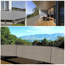COFFEE CAT Copertura per Schermo Privacy per Balcone UV (Venduto al Metro) - Rete in 1.3 Metri di Larghezza, Resistente alle Intemperie, Copertura per Balcone A Bassa visibilità - Grigio
