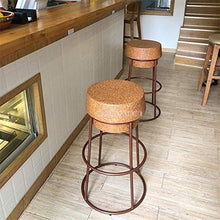 Luce di Alta qualità e Bellezza Sedia da caffè Moderna Semplice nordica for Il Tempo Libero in Legno di Quercia con Sgabello da Bar (Telaio Nero 45 cm) Seat Seduta in Legno Morbido + Ferro da Stiro