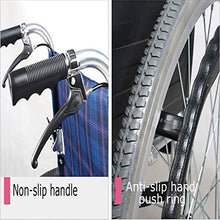 Carrozzine Semoventi, Portatili Transit Travel Semoventi, Lega di Alluminio Leggero Pieghevole Rapido Corrimano di Decompressione Maniglia Antiscivolo Pneumatico Pneumatico Disabili/Anziani Trolley