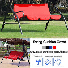 Andraw Valentine's Day Present Cuscino per Sedia a Dondolo Facile da Pulire Che Non sbiadisce, coprisedile per Altalena, Prato da Giardino Impermeabile(Red)