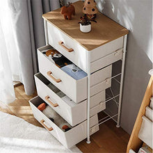 JINBAO Organizer per cassettiera a 4 cassetti, Alta Torre di stoccaggio in Tessuto, cassetti in Tessuto Facili da Tirare, per Camera da Letto, corridoio, Ingresso, armadi, vivai
