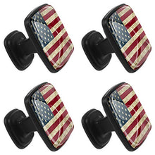 Bandiera americana 1 Pomelli per Porta Set di 4 Pomelli per Mobili Manopole per Cassetti Cucina Armadio Vetro