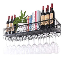 WEI-LUONG Hanging Wine Mensola Bottiglie Magazzinaggio Vino Holder Appendere a Testa in Giù Rack Coppa Occhiali Wine Rack