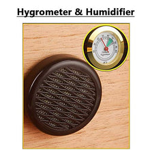N \ A Exquisit Humidor, Humidor Portatile in Legno di Cedro, Set humidor per sigari da Viaggio in Legno, Scatola Porta sigari con umidificatore e umidificatore igrometro