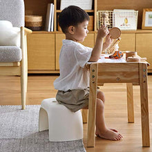 AYHa Bagno Anti-Skid per bambini casa in materia plastica Sgabello Learning piccola sedia Cambio di scarpe da banco disabili Bagno Sgabello,bianca,31 cm * 21 cm * 21 cm
