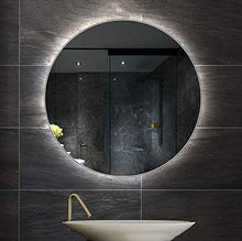 Specchio a Parete Specchio Luminoso a LED Specchio da Bagno Moderno Rotondo Illuminato a LED, retroilluminazione, vanità, Anti-Appannamento HD