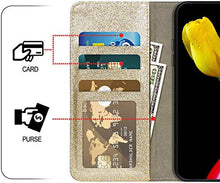 Custodia Compatibile con Samsung Galaxy J6 2018 Cover Sparkle Bling Diamante e Farfalla Pelle PU Portafoglio Libretto Magnetica Cover Brillante Fiore Libro Folio Flip Cover Silicone Cover Oro