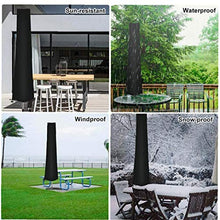 Hotaden Ombrellone Copertura, Parasol Garden Outdoor Copertura dell'ombrello Tessuto di Oxford per Patio Giardino all'aperto (Nero)