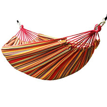liangzishop Swing Amaca A Strisce Color Singola Doppia Oscillazione all'aperto Asta da Campeggio Campeggio Amaca da Camera da Letto Balcone Sedia appesa 110.2x59 Pollici Altalena da Giardino