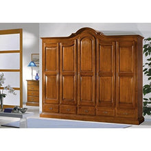 Estea Mobili - ARMADIO 5 ANTE LEGNO MASSELLO - L 294 P 60 H 240 country provenzale - 473A - Come foto