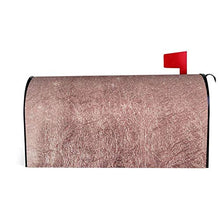 Girly Glam - Copertura magnetica per cassetta postale in lamina di oro rosa e glitter a rete, design unico, per decorazioni da giardino, dimensioni standard, 53 x 45 cm