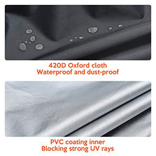 ValueHall Copertura per Braciere Rettangolare Copertura Quadrata per Braciere da Giardino Fire Pit Cover Tessuto Oxford Copertura del Pozzo del Fuoco V1C06 (84 x 84 x 44cm)