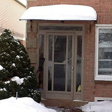 WAKTN-Pensilina Tenda da Sole per tettoia per Veranda, Tenda da Sole, Parasole Esterno Porta per Tetto Trasparente/Bordo di Resistenza Nero (Dimensioni: 60 cm x 100 cm)