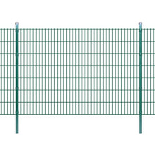 honglianghongshang Barriere e recinzioni Pannelli per recinzioni Pannelli di Recinzione 2D Giardino con paletti 2008x1430 mm 10m Verde