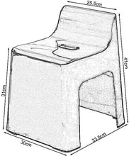 Bath Chair Antiscivolo Schienale Sgabello da Bagno Doccia Sgabello di plastica Sgabello Scarpe Sgabello Ispessito Piccolo Sgabello Sicurezza