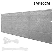 Paravento da giardino per balcone, 5 m x 90 cm, robusta plastica HDPE per piscina e giardino