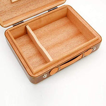 ZLMMY Portable Cigar Humidor Valigia - Cedro e Pelle Cigar Storage Box Sealed Design Desktop Cigar Humidor