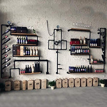 MoDi Wine Rack Retro Style Industriale Tubo di Acqua a Parete Vino Rack